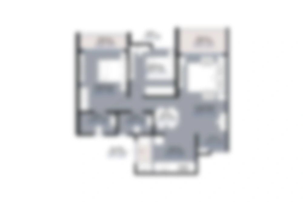 2 BHK Floor Plan